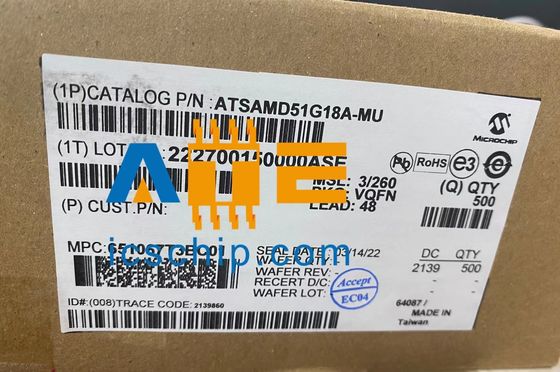 Máy vi điều khiển 8 bit ATXMEGA64D4-MH - MCU 64KB FL,2KB EE,4KB SRAM 1.6-3.6V